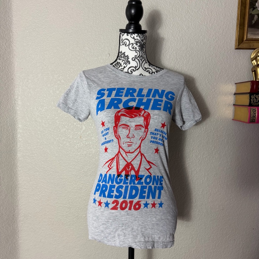 Sterling Archer Graphic T-Shirt - Gray